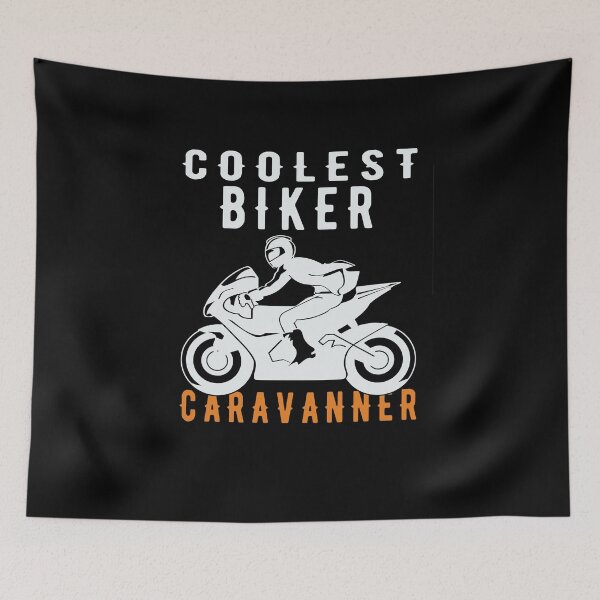 Item preview, Coolest biker caravanner t-shirt design. designed and sold by Mr18JasimU.