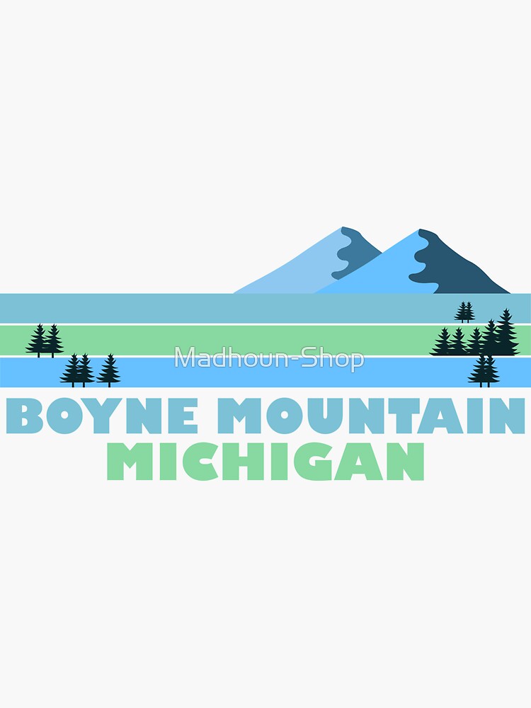 "Boyne Mountain Michigan" Sticker for Sale by Redbubble