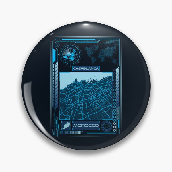 Item preview, CASABLANCA MAP MOROCCO designed and sold by hatimelhag.