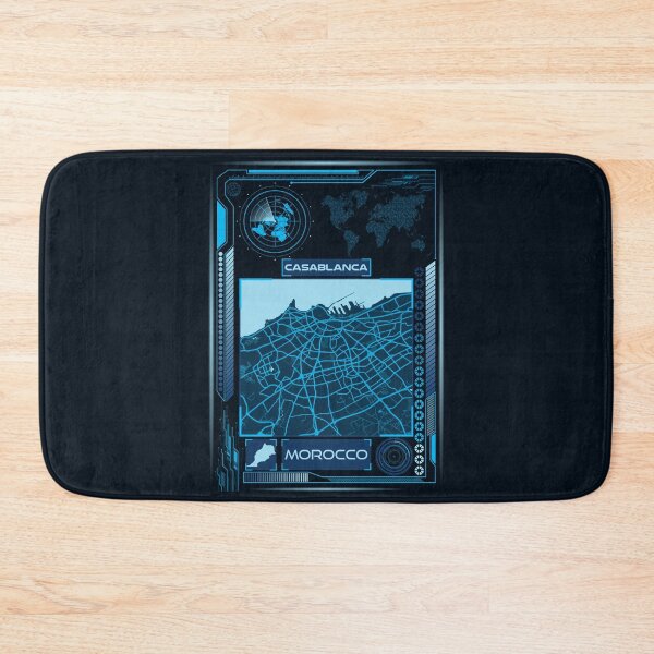Item preview, CASABLANCA MAP MOROCCO designed and sold by hatimelhag.