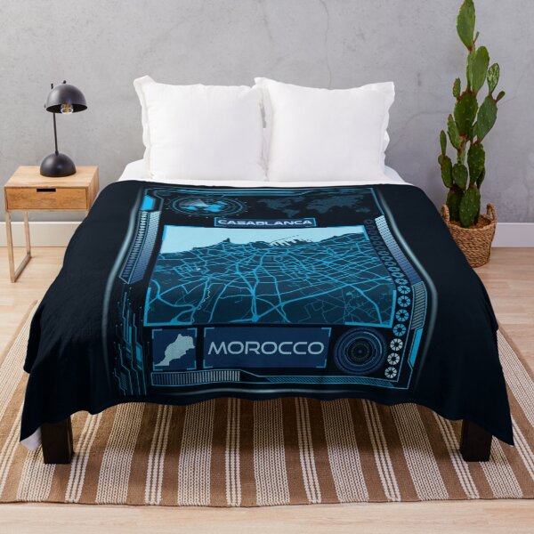Item preview, CASABLANCA MAP MOROCCO designed and sold by hatimelhag.