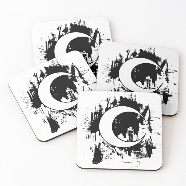 Item preview, Moon Knight city-scape Black designed and sold by RedBrigade.