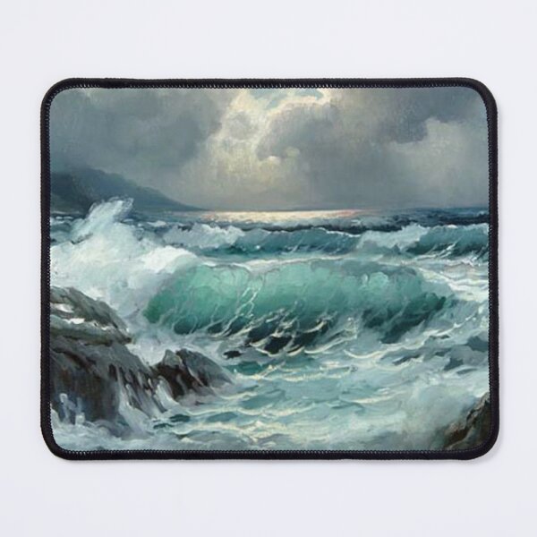 Item preview, Powerful Wave Crashing on Rocky Shoreline designed and sold by SweetMySpot.