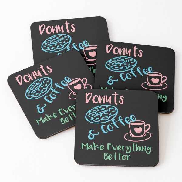 Item preview, donuts & coffee make everything better shirt , I love coffee and donuts shirt Donuts lovers Gift Idea Coffee Lover Shirt morning people Gift For Coffee & donuts Lover designed and sold by Laadel.