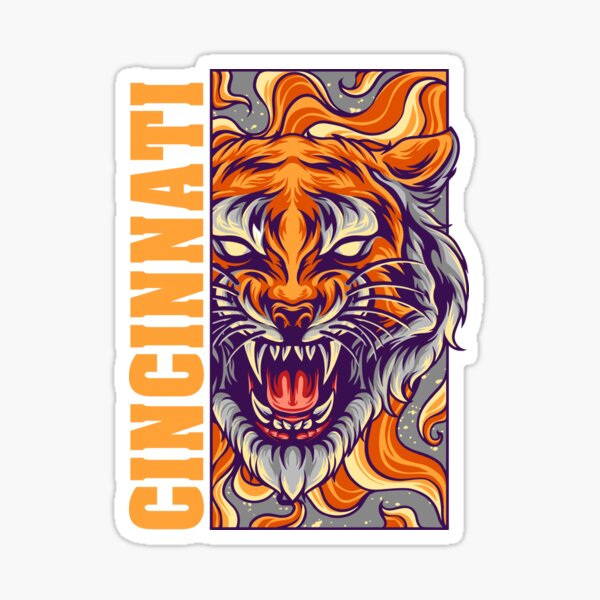 go bengals cincinnati football sticker Sticker for Sale by sarah