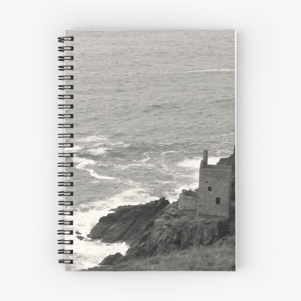 Item preview, Old Tin Mine And Crashing Waves Vintage Style Photograph designed and sold by TrulyEpoque.