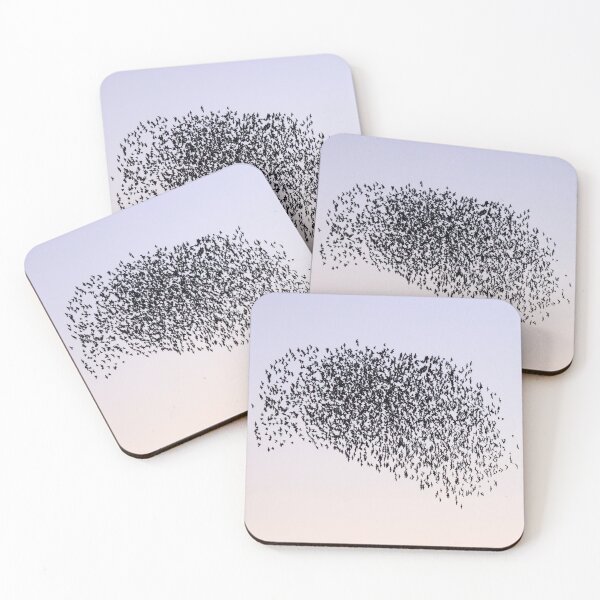 Item preview, Murmuration in pastel skies designed and sold by GreyFeatherPhot.