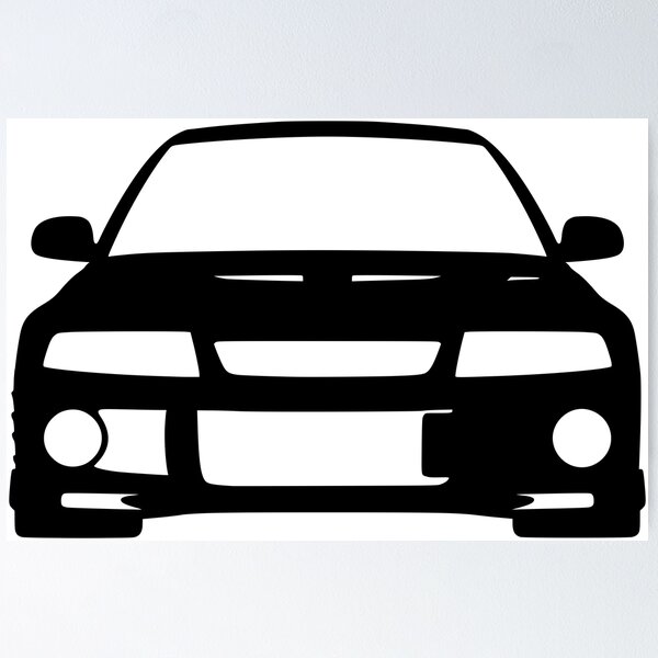 Item preview, Mitsubishi Lancer EVO VI Black sticker designed and sold by EdimDesign.