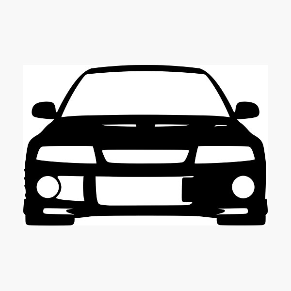 Item preview, Mitsubishi Lancer EVO VI Black sticker designed and sold by EdimDesign.