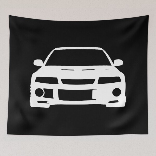 Artikelvorschau, Mitsubishi Lancer EVO VI Weißer Aufkleber entworfen und verkauft von EdimDesign.