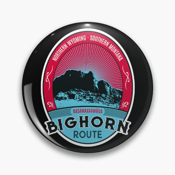 Item preview, USA Bighorn Route - Wyoming Sticker Design designed and sold by ROADTROOPER.