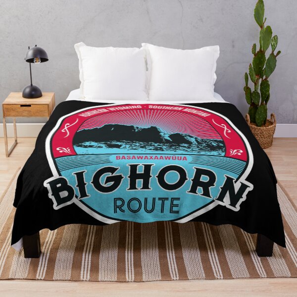 Item preview, USA Bighorn Route - Wyoming Sticker Design designed and sold by ROADTROOPER.