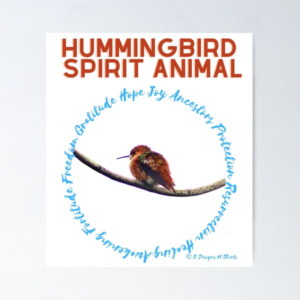 Item preview, Hummingbird Spirit Animal designed and sold by ODesignsNShirts.