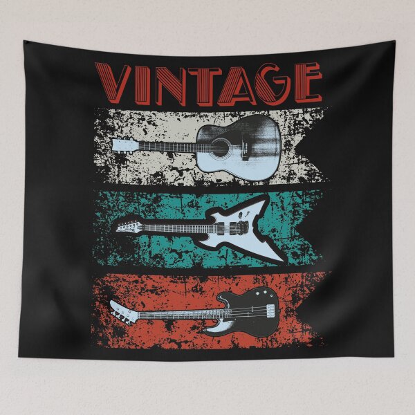 Item preview, Guitarist Gift Idea For The Vintage Guitar Musician - Funny Vintage Electric Guitar Player Father Gift for Him designed and sold by Desibeau.