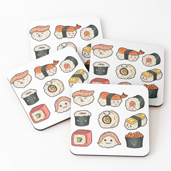 Item preview, Funny Manga Style Sushi Gift Idea Japan designed and sold by ZadzeneaArt.