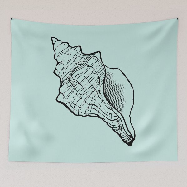 Item preview, Seashell drawing designed and sold by ProfiTrollka.