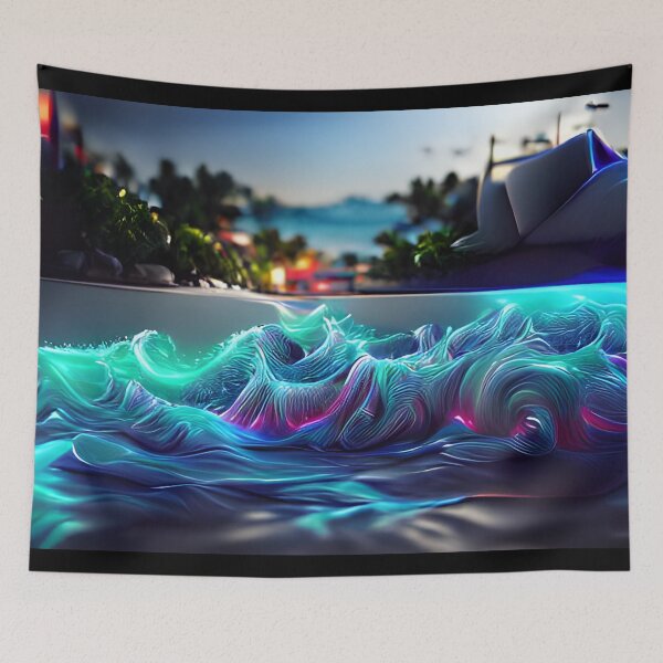 Item preview, AI Generated Art, Ocean Waves  designed and sold by ACC .