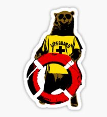 Grizzly lifeguard Sticker