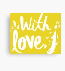 LOVE WITH J - JESSICA Canvas Print