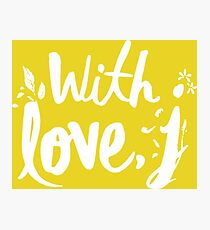 LOVE WITH J - JESSICA Photographic Print
