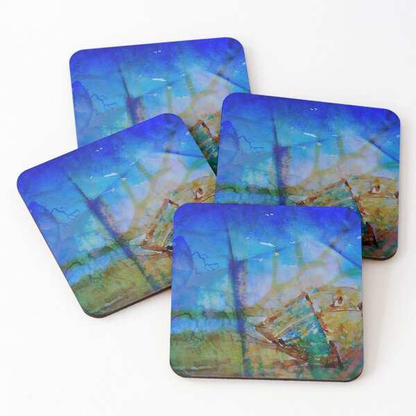 Item preview, Abandoned Boat Seascape, Sand and Beach, Spirit Animal designed and sold by ArtKarisma.