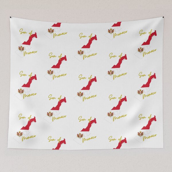 Item preview, Son of Monaco Map Flag designed and sold by NovawayDirect.