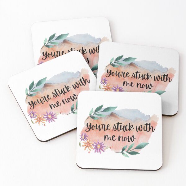 Item preview, You're Stuck With Me Now Funny Romantic Sayings designed and sold by NishiiAgrawal.