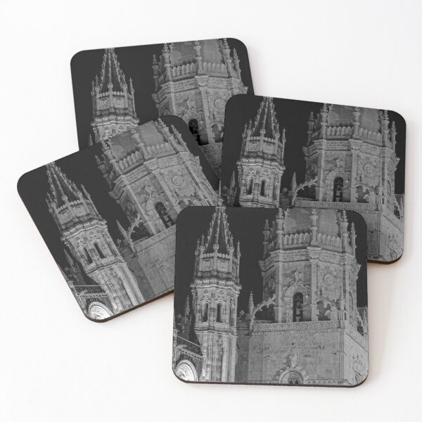 Item preview, Jeronimos Monastery At Night - 8 - Monochrome © designed and sold by © Hany G. Jadaa © Prince John Photography.