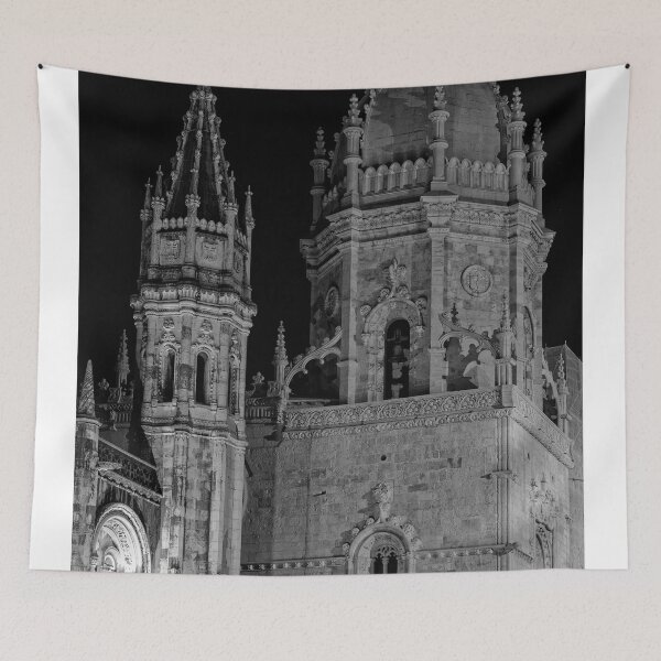 Item preview, Jeronimos Monastery At Night - 8 - Monochrome © designed and sold by © Hany G. Jadaa © Prince John Photography.