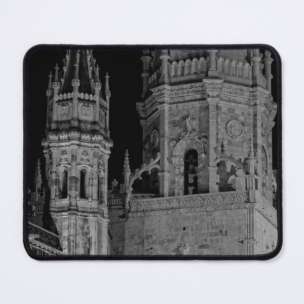 Item preview, Jeronimos Monastery At Night - 8 - Monochrome © designed and sold by © Hany G. Jadaa © Prince John Photography.