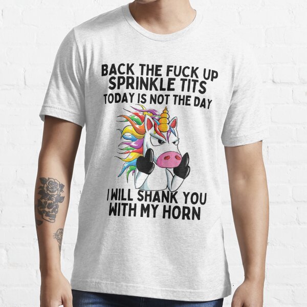 Back the Fuck up Sprinkle Tits Unicorn Cricut and Silhouette Vinyl