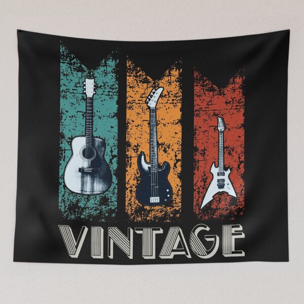 Item preview, Guitarist Gift Idea For The Vintage Guitar Musician - Funny Vintage Electric Guitar Player Father Gift for Him designed and sold by Desibeau.