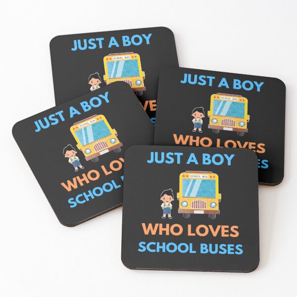 Item preview, JUST A BOY WHO LOVES SCHOOL BUSES designed and sold by BhavyaBathla.