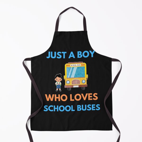 Item preview, JUST A BOY WHO LOVES SCHOOL BUSES designed and sold by BhavyaBathla.