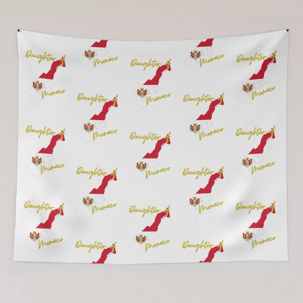 Item preview, Daughter of Monaco Map Flag designed and sold by NovawayDirect.