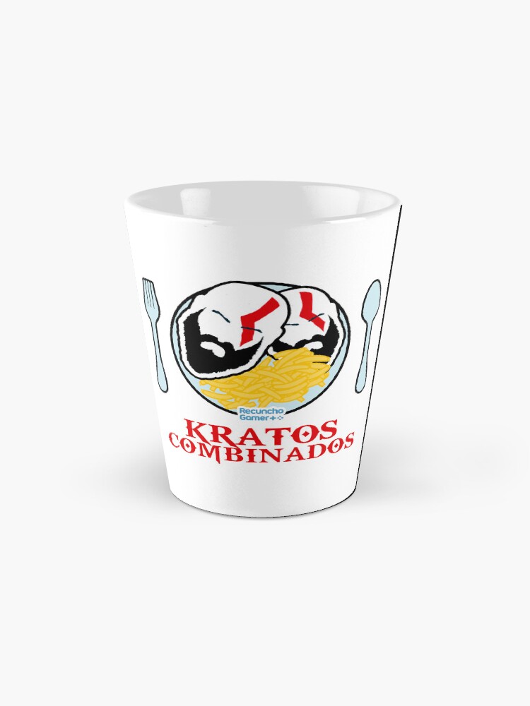 Imagen 2 de 4, Taza de café con la obra Kratos Combinados, diseñada y vendida por RecunchoGamer.