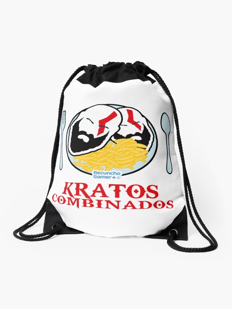 Imagen 1 de 3, Mochila saco con la obra Kratos Combinados, diseñada y vendida por RecunchoGamer.