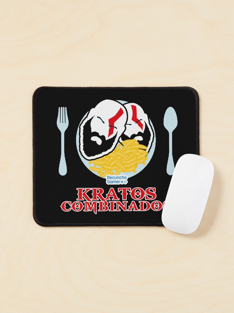 Imagen 1 de 5, Alfombrilla de ratón con la obra Kratos Combinados, diseñada y vendida por RecunchoGamer.