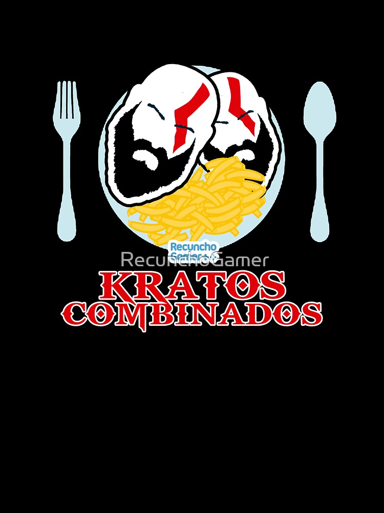 Imagen 7 de 7, Camiseta oversize con la obra Kratos Combinados, diseñada y vendida por RecunchoGamer.