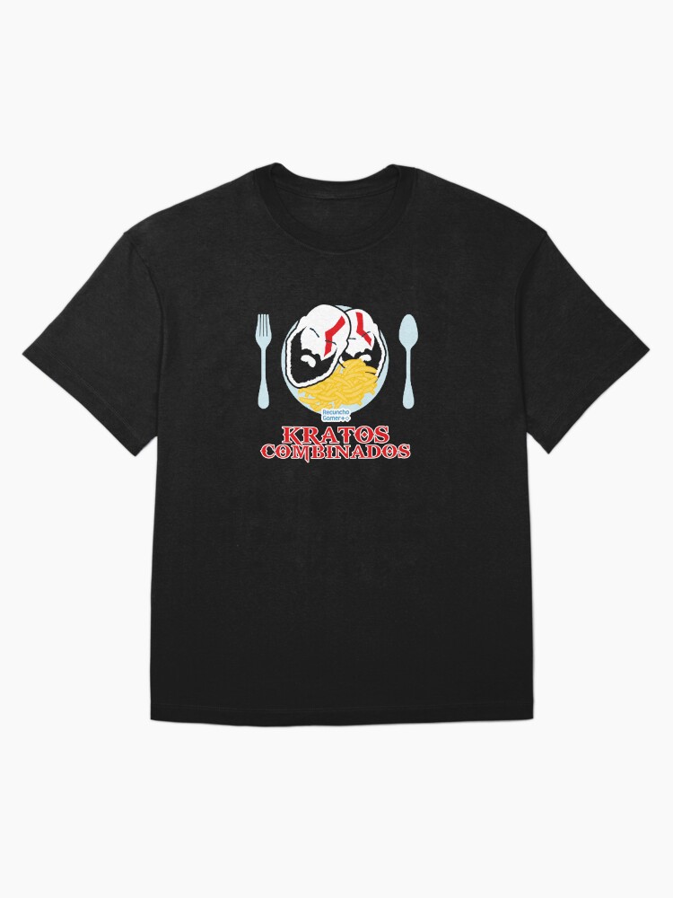 Imagen 3 de 7, Camiseta oversize con la obra Kratos Combinados, diseñada y vendida por RecunchoGamer.