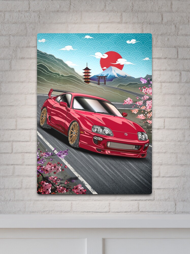 Toyota Supra MK4 Vaporwave Poster for Sale by Navin Guyvit