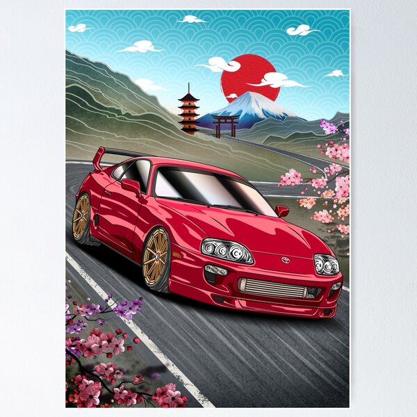 JDM Toyota Supra MK4  Poster for Sale by Navin Guyvit