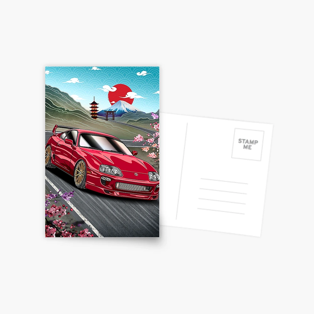 Toyota Supra mk4 Postcard for Sale by RACING FACTORY