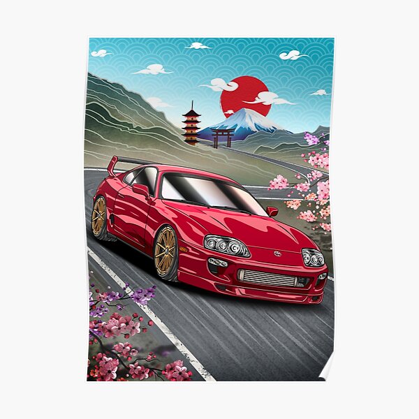 JDM Toyota Supra MK4  Poster