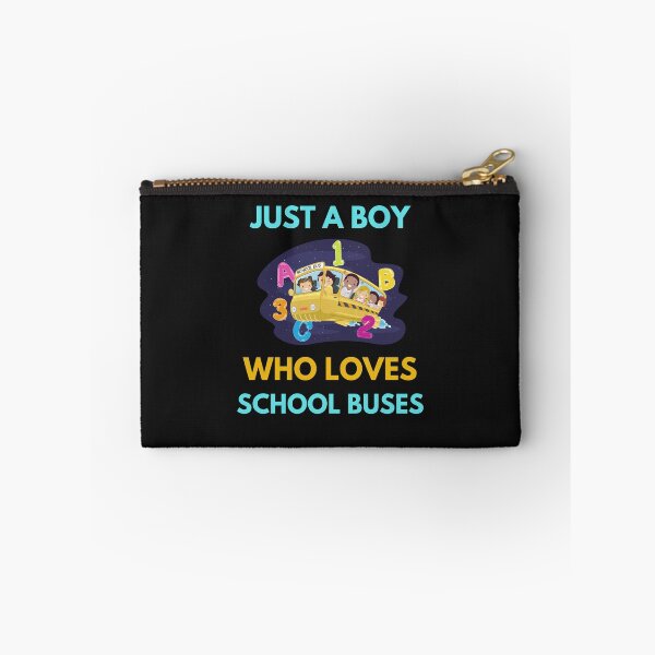 Item preview, JUST A BOY WHO LOVES SCHOOL BUSES designed and sold by BhavyaBathla.