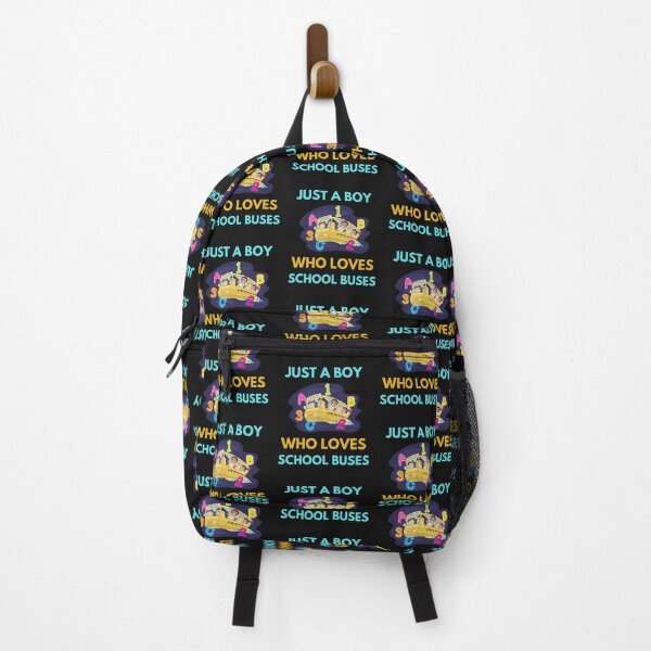 Item preview, JUST A BOY WHO LOVES SCHOOL BUSES designed and sold by BhavyaBathla.