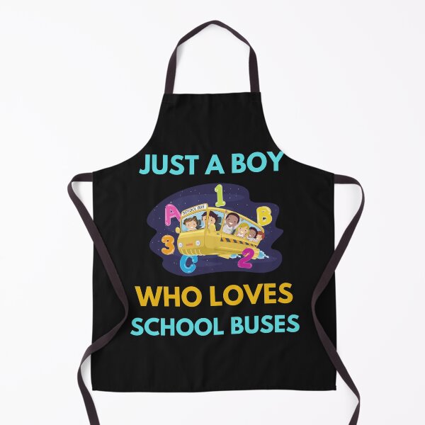 Item preview, JUST A BOY WHO LOVES SCHOOL BUSES designed and sold by BhavyaBathla.