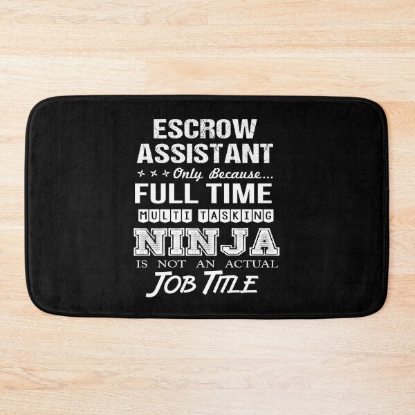 Artikelvorschau, Escrow-Assistent-T-Shirt - Ninja-Job-Geschenkartikel-T-Stück entworfen und verkauft von ritterdick.
