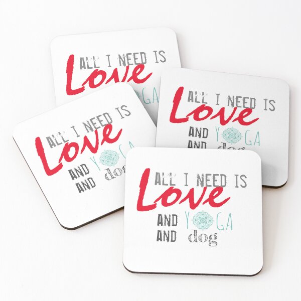 Item preview, All I Need Is Love And Yoga And A Dog designed and sold by chopola-shop.