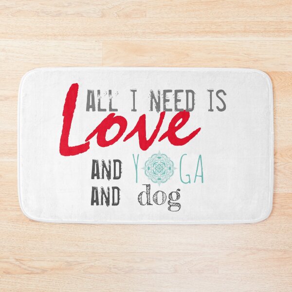 Item preview, All I Need Is Love And Yoga And A Dog designed and sold by chopola-shop.